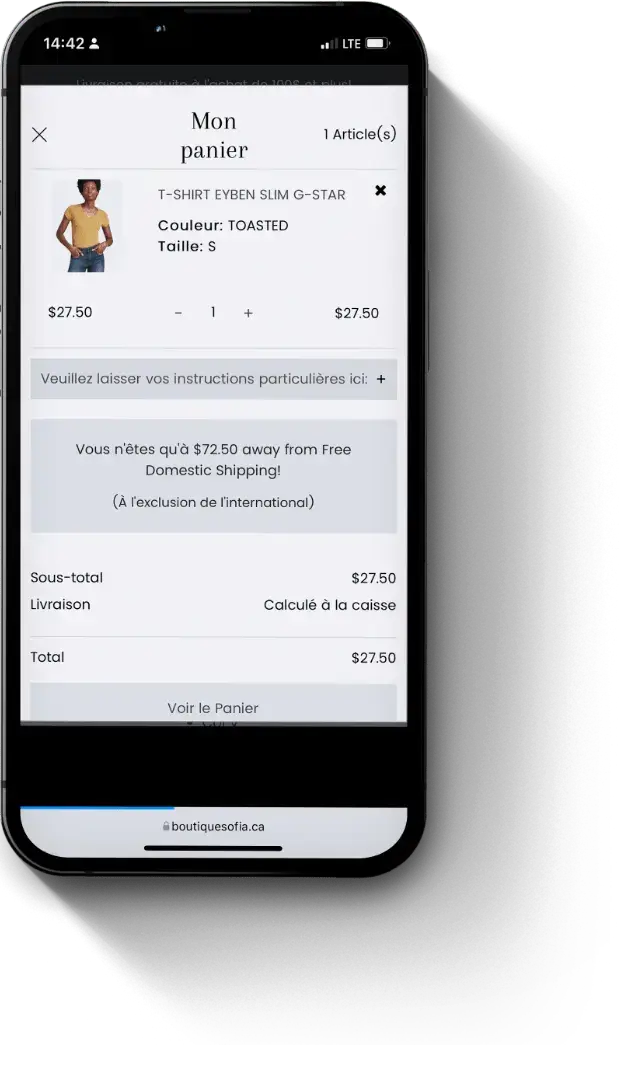 Boutique sofia mobile version